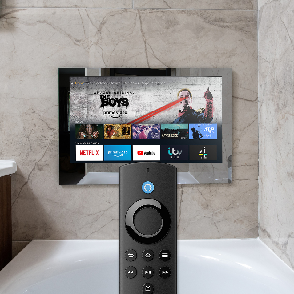 24" Mirror BathroomTV with Amazon Fire TV Stick