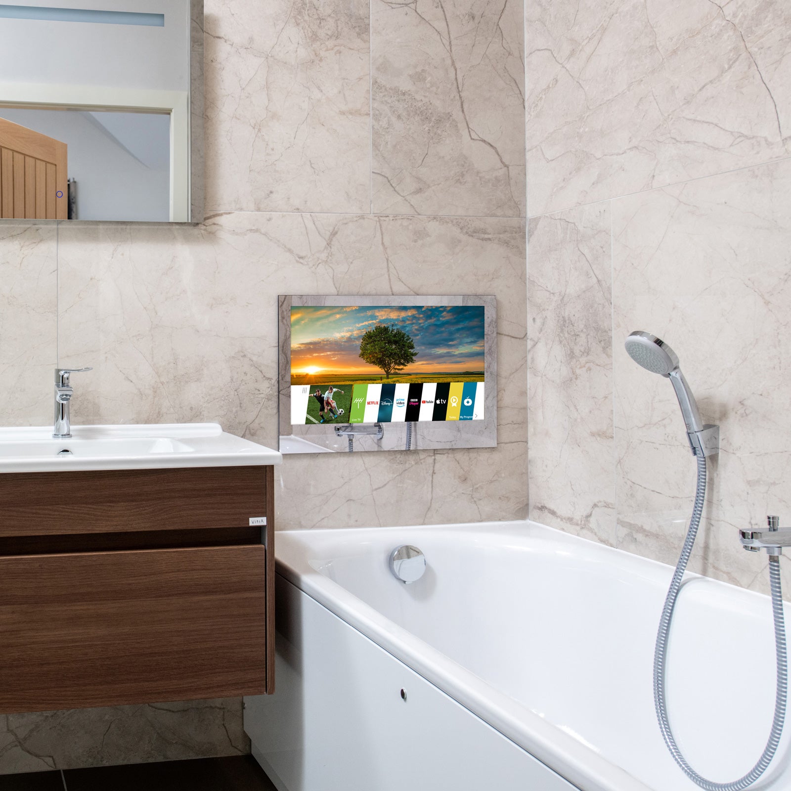 27" Watervue Bathroom TV Mirror webOS