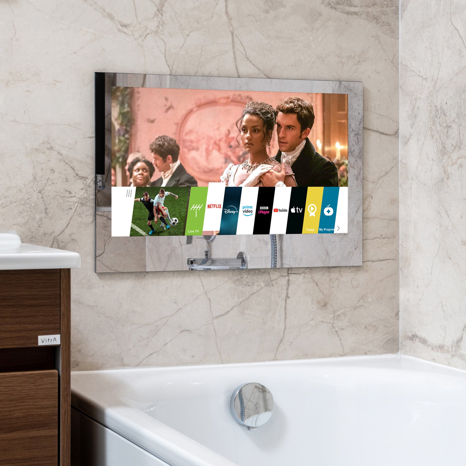 19" Watervue Bathroom TV Mirror webOS