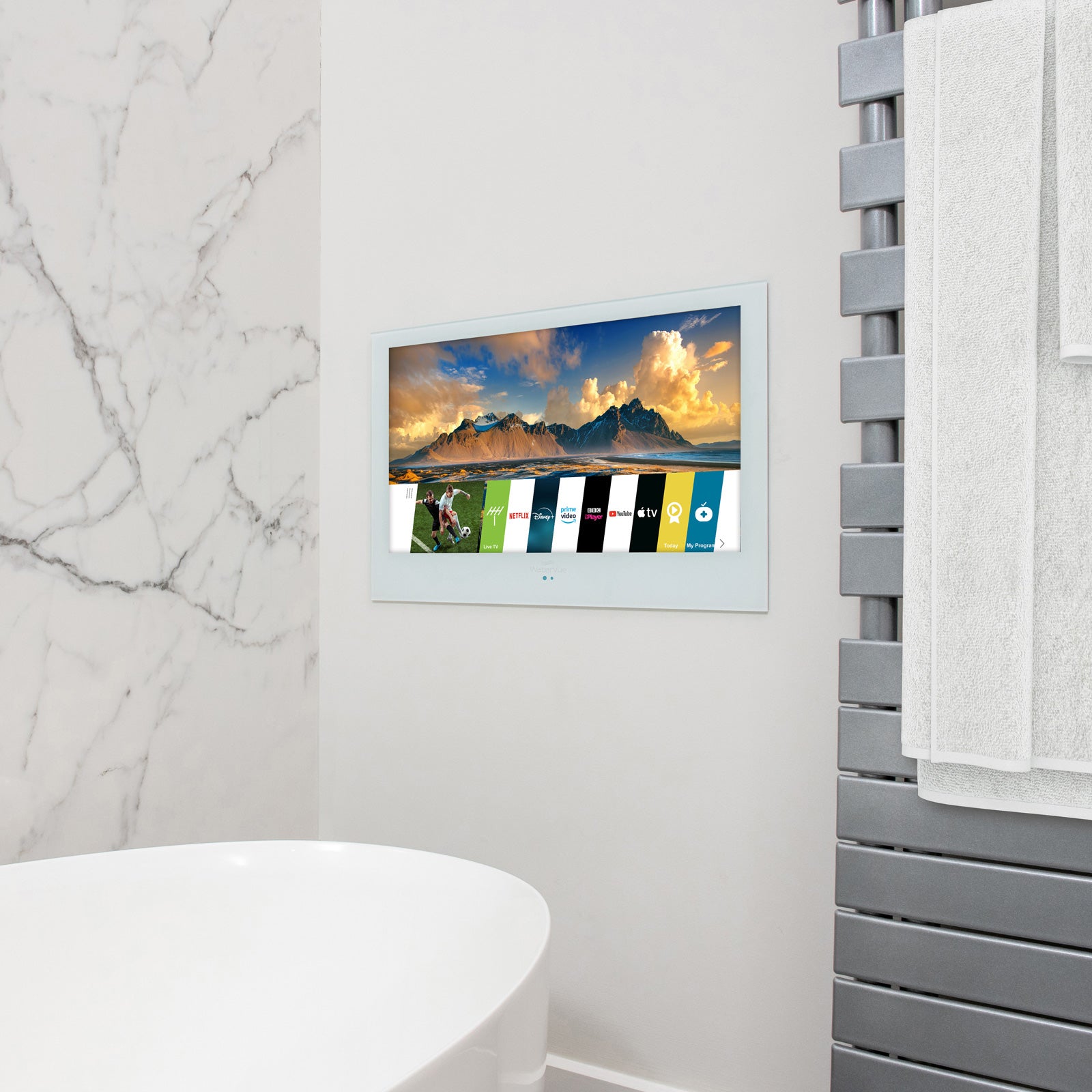 43" Watervue Bathroom TV White webOS