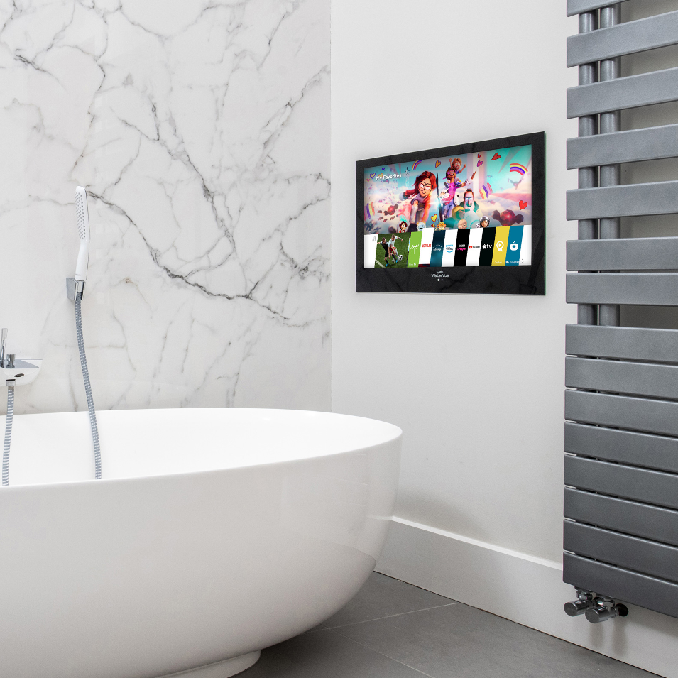 19" Watervue Bathroom TV Black webOS